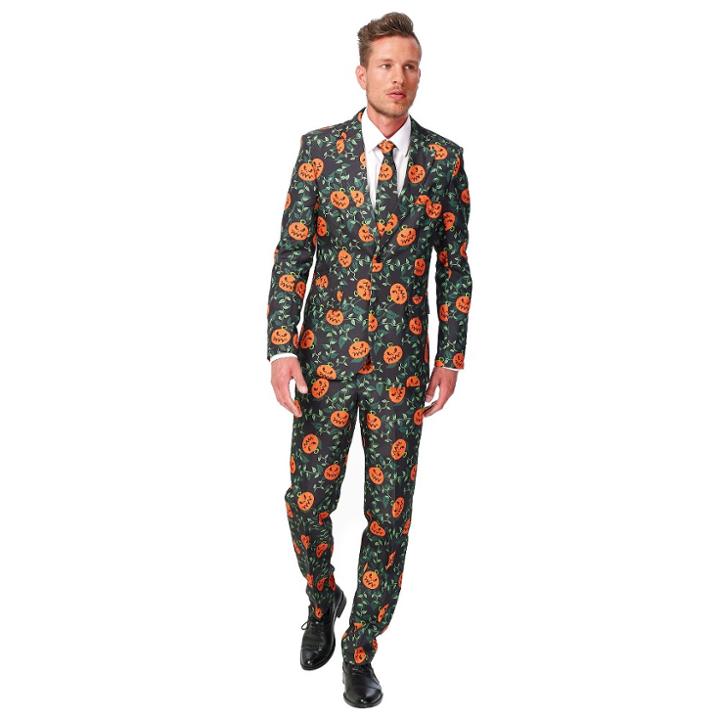 Suitmeister Men's Pumpkin Leaves Suit Costume
