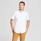 Men's Short Sleeve Soft Wash Standard Fit Button-down Shirt - Goodfellow & Co White