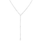 Target Women's Triangle Y-necklace In Silver Plated -