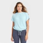 Women's Dolman Short Sleeve Plisse Top - A New Day