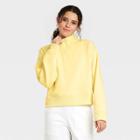 Women's Quarter Zip Sweatshirt - A New Day Yellow