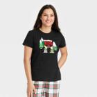 Women's Holiday Gnomes Matching Family Pajama T-shirt - Wondershop Black