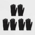 Women's Knit Gloves Value 3pk - Wild Fable Black