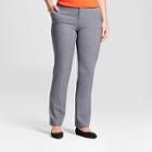 Women's Straight Leg Curvy Bi-stretch Twill Pants - A New Day Gray 16s,