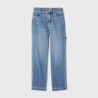 Women's High-rise Carpenter Cropped Straight Jeans - Universal Thread