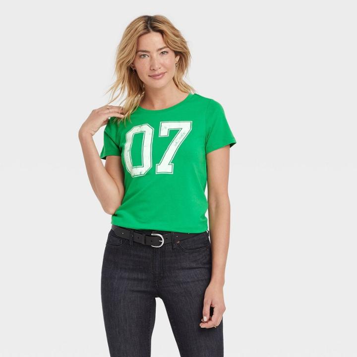 Grayson Threads Women's St. Patrick's Day Short Sleeve Graphic T-shirt - Green