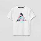 Boys' Triangle Palm Tree Graphic Short Sleeve T-shirt - Art Class White