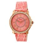 Women's Boum Belle Watch With Crystal Surrounded Bezel- Pink