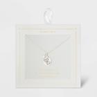 Distributed By Target Silver Plated Mother Daughter Charm Necklace -