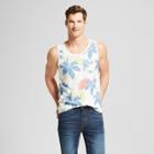 Men's Floral Print Standard Fit Novelty Tank Top - Goodfellow & Co Beachcomber, Size: