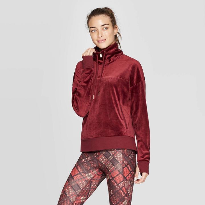 Women's Training Cozy Quarter Zip Pullover - C9 Champion Berry