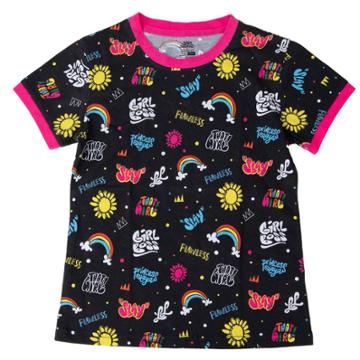 Girls' That Girl Lay Lay Short Sleeve Graphic T-shirt - Black