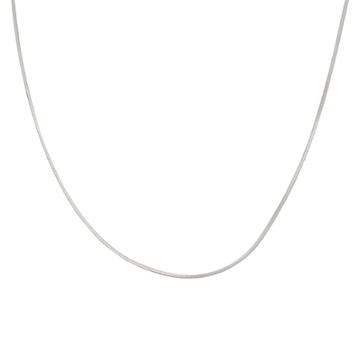 Treasure Lockets Sterling Silver Snake Chain Necklace -