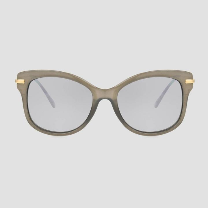 Women's Square Plastic Metal Combo Sunglasses - A New Day Sliver, Women's, Size: