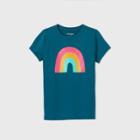 Girls' Short Sleeve Rainbow Graphic T-shirt - Cat & Jack Blue