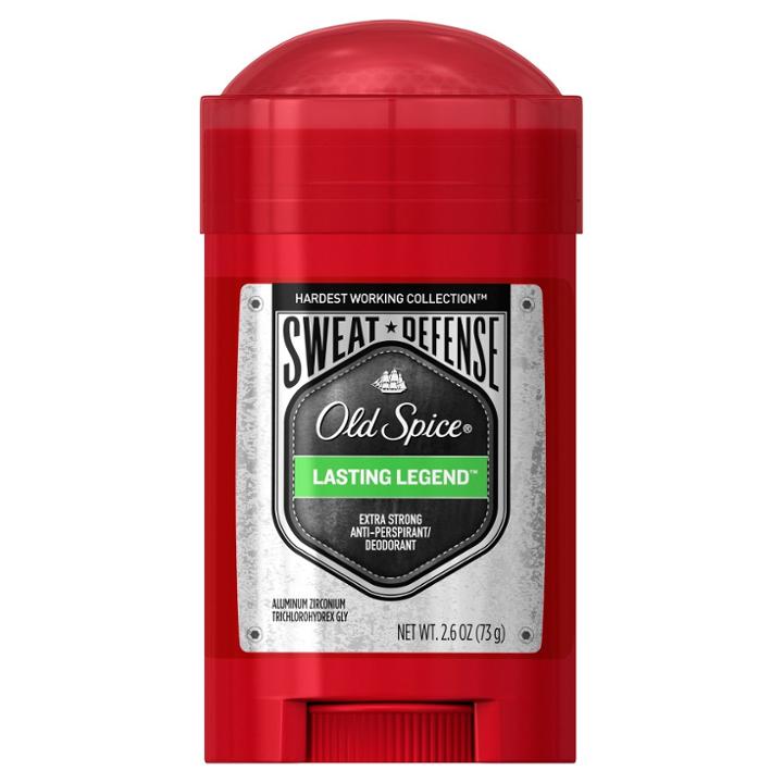 Old Spice Hardest Working Collection Sweat Defense Lasting Legend Antiperspirant - 2.6oz,