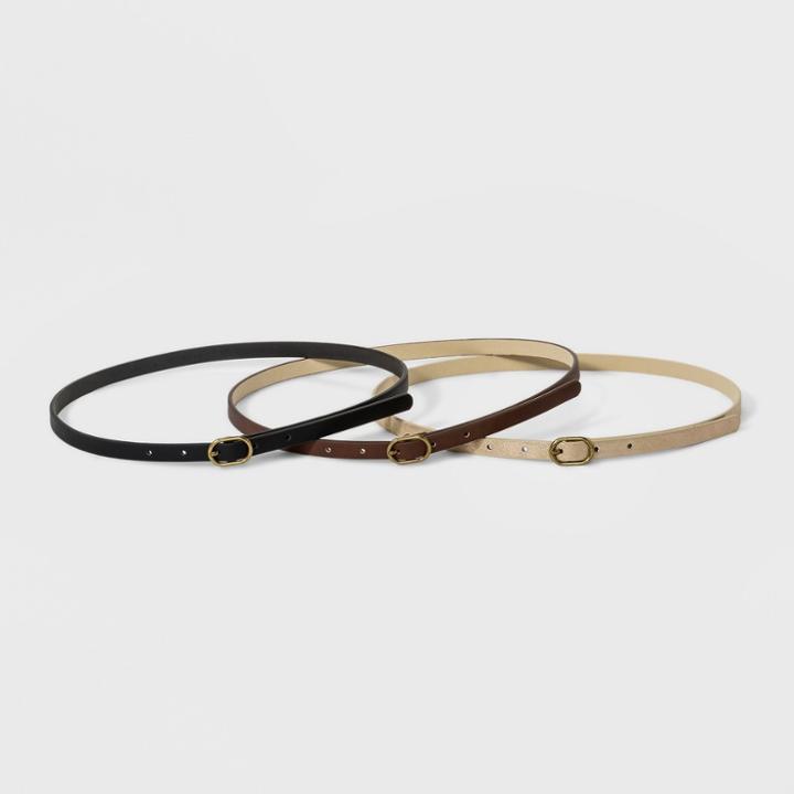 Women's 3pk Belt - Universal Thread