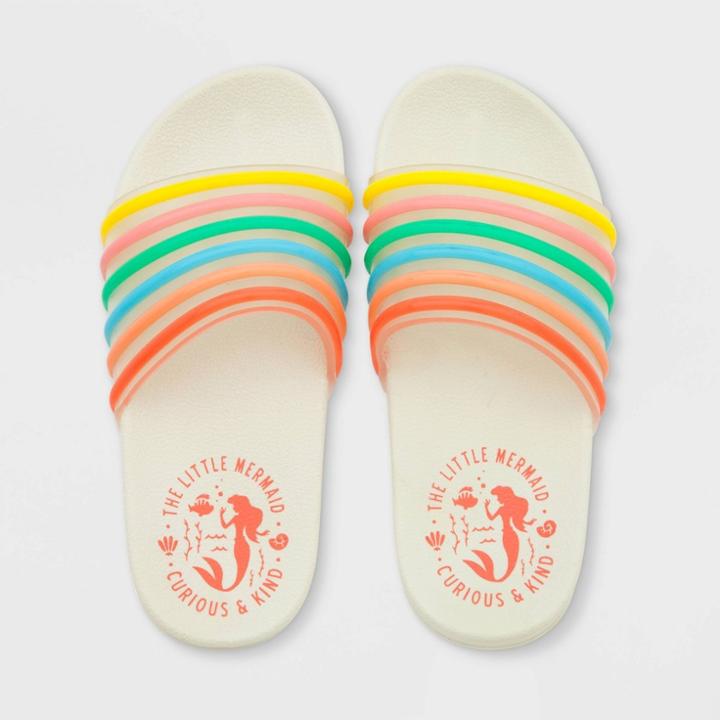 Girls' Disney The Little Mermaid Ariel Swim Slide Sandals - 7-8 - Disney