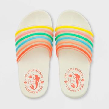 Girls' Disney The Little Mermaid Ariel Swim Slide Sandals - 7-8 - Disney