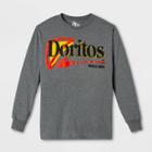 Frito-lay Men's Doritos Long Sleeve Graphic T-shirt - Gray S, Men's,