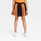 Girls' Halloween Tutu Skirt - Cat & Jack Black/orange