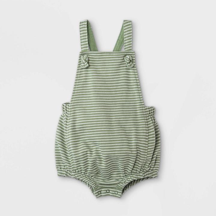 Baby Boys' Bubble Romper - Cat & Jack Sage Green Newborn