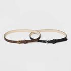 Target Women's Wrapped Keeper Belt - Universal Thread Black/brown