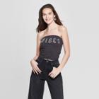 Women's Vibes Graphic Tube Top - Mighty Fine (juniors') Black