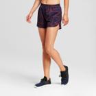 Women's Geometric Printed Run Shorts - C9 Champion Violet Geometric Print L, Violet Geo Print