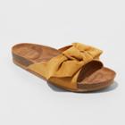 Women's Mad Love Adia Bow Footbed Sandals - Yellow