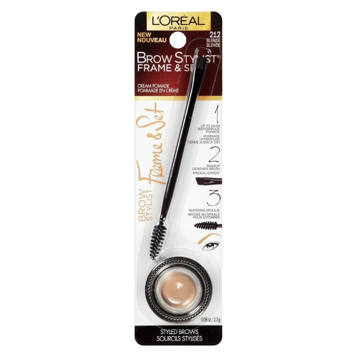 L'oreal Paris Brow Stylist Frame & Set 212 Blonde .08 Fl Oz