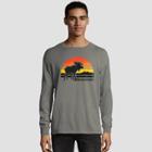 Hanes Men's Long Sleeve National Parks Service T-shirt - Concrete