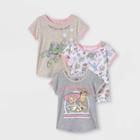 Toddler Girls' 3pk Short Sleeve Toy Story T-shirt - Pink