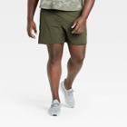 Men's Premium Lifestyle Shorts - All In Motion Olive Green