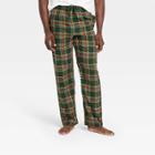 Men's Plaid Flannel Pajama Pants - Goodfellow & Co Dark Green