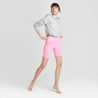 Women's Lounge Bike Shorts - Colsie Pink