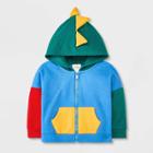 Baby Boys' Dino Colorblock Hoodie Jacket - Cat & Jack Newborn, Blue/green/red