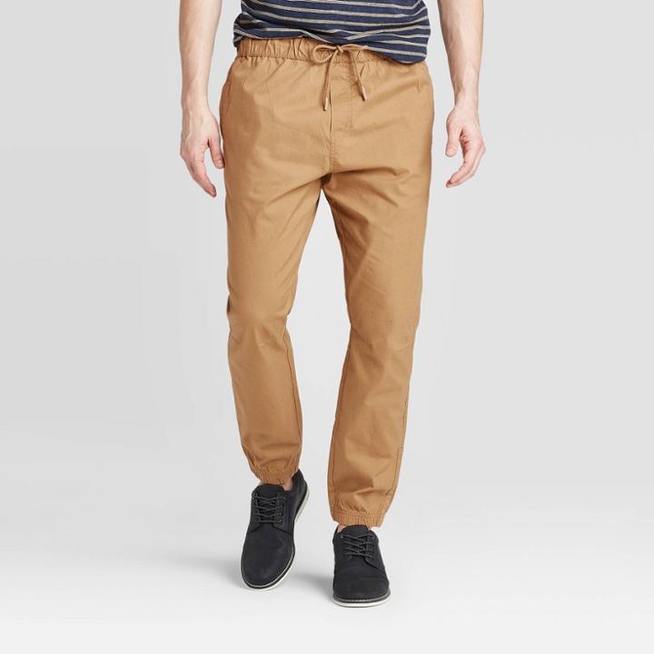 Men's Jogger Pants - Goodfellow & Co Brown S, Men's,