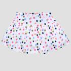 Gerber Graduates Baby Girls' Polka Dot Skort - White 12m,