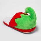 Men's Holiday Elf Slide Slippers - Wondershop Green