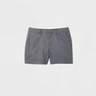 Women's 5 Clean Chino Shorts - A New Day Gray