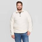 Men's Big & Tall Standard Fit Sherpa Sweatshirt - Goodfellow & Co White