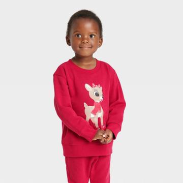 Toddler Rudolph The Red-nosed Reindeer Pullover Sweatshirt - Red