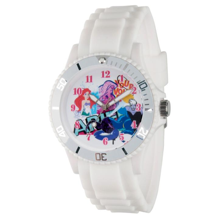 Women's Disney Princess Ariel White Plastic Watch - White,