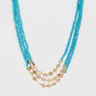 Sugarfix By Baublebar Beaded Layered Necklace - Turquoise