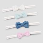 Baby Girls' 4pk Mini Bows Headwrap - Cat & Jack Blue/pink/white Newborn-6m,