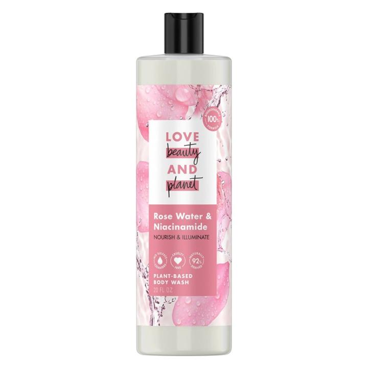 Love Beauty And Planet Rose Water & Niacinamide Nourish & Illuminate Body Wash