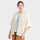 Women's Plus Size Cardigan - Knox Rose Ivory Damask