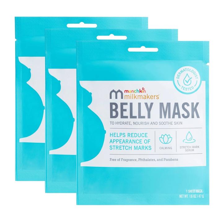 Munchkin Milkmakers 3pk Belly Mask For Pregnancy Skin Care &