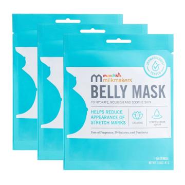 Munchkin Milkmakers 3pk Belly Mask For Pregnancy Skin Care &